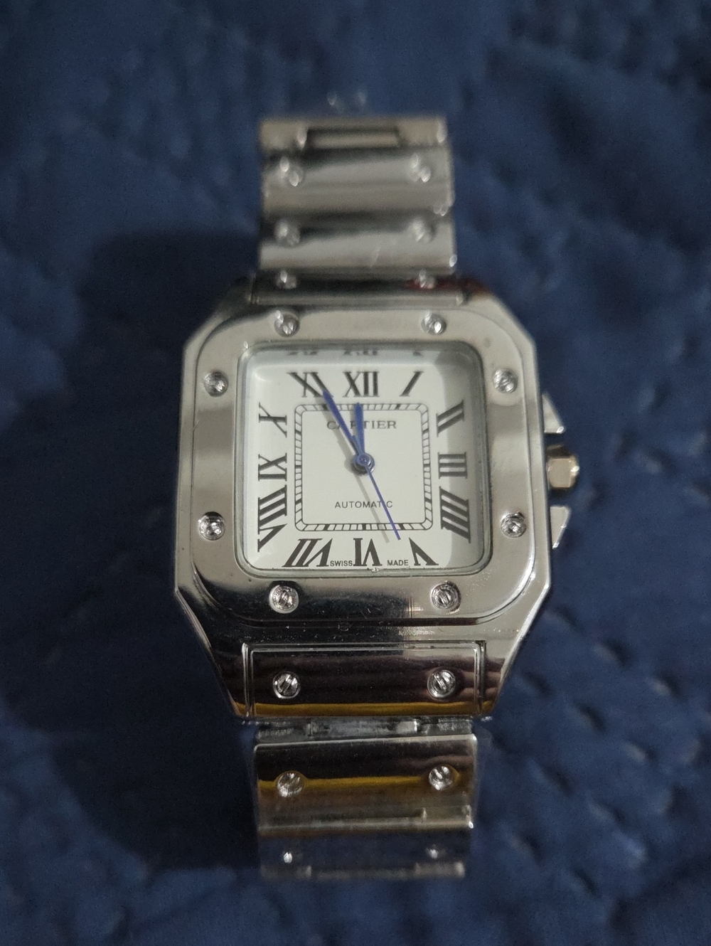 CartlEr Santos Stainless Steel Watch - Custom Fit. 7-8" Accepting Offers